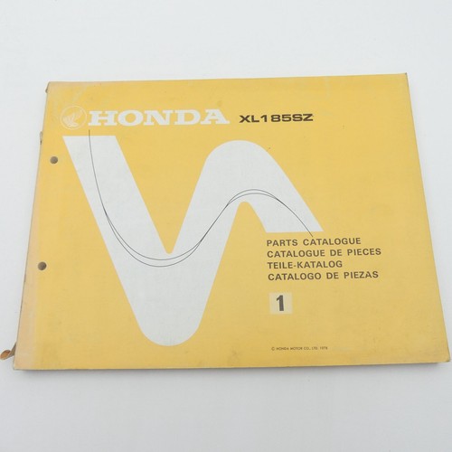 Honda 185 catalogo - xl,