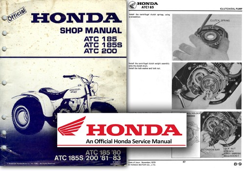 Honda atc185 atc200 manuale - honda,